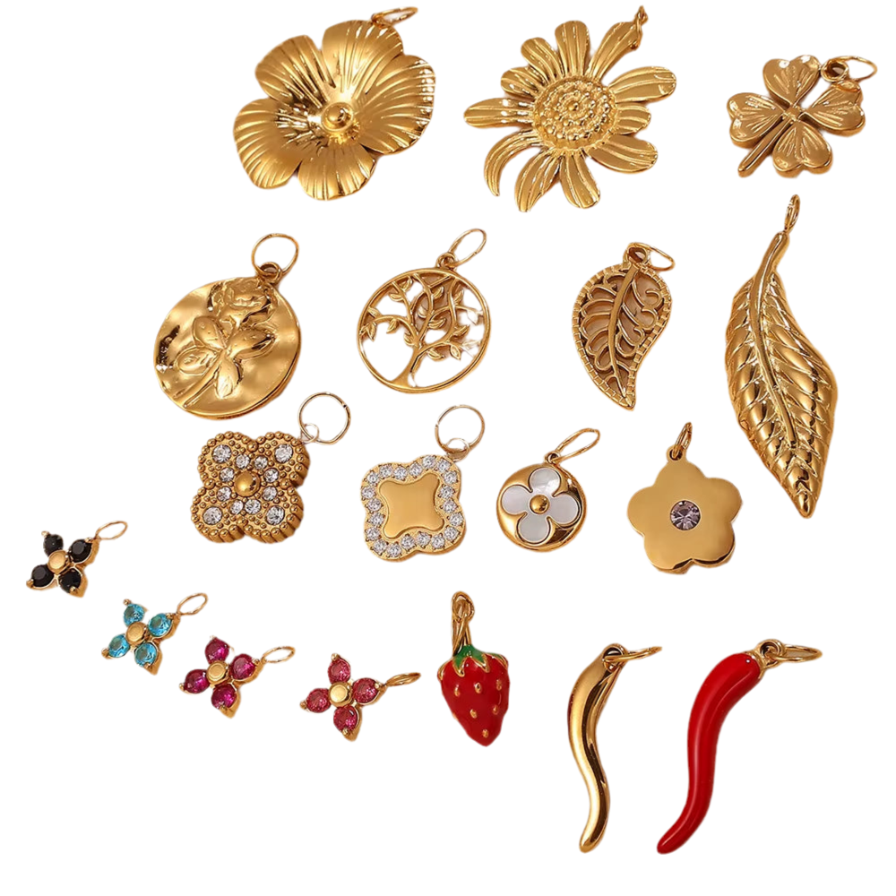 Charms et pendentifs 02⎮Variétés en acier inoxydable