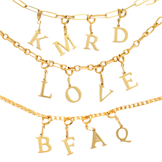 Charms 03⎮ Les lettres de Charms en acier inoxydable