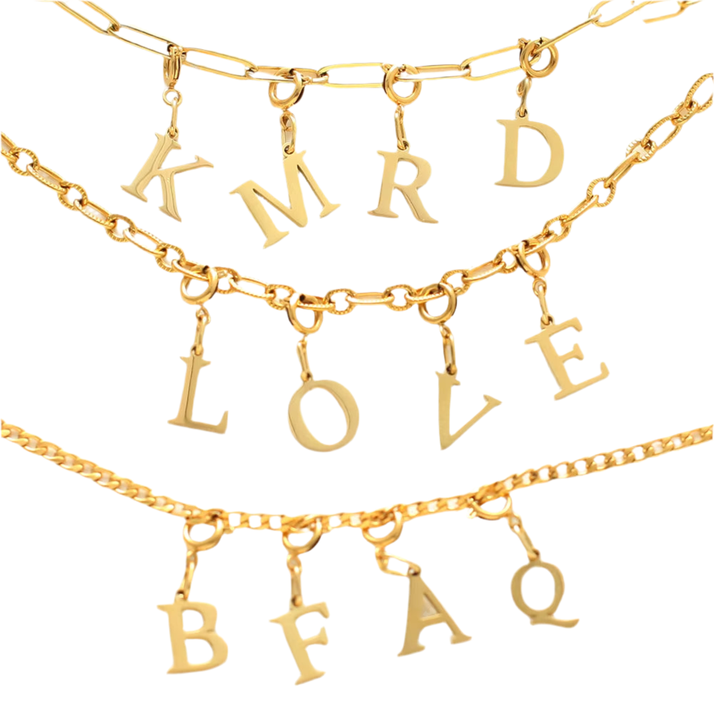 Charms 03⎮ Les lettres de Charms en acier inoxydable